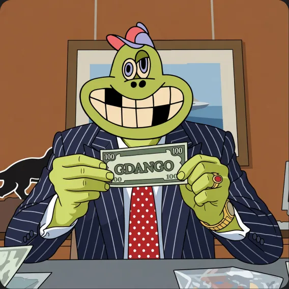Meme: holding a gdango bill