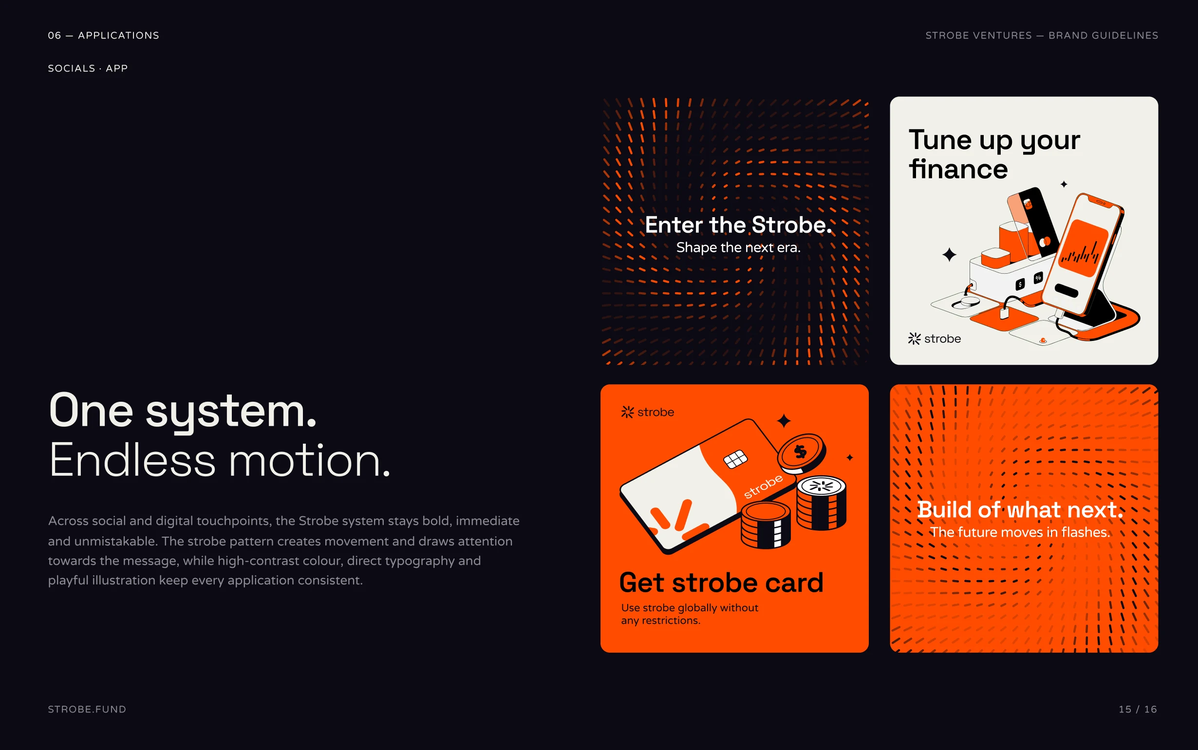 Strobe guidelines: social and app applications